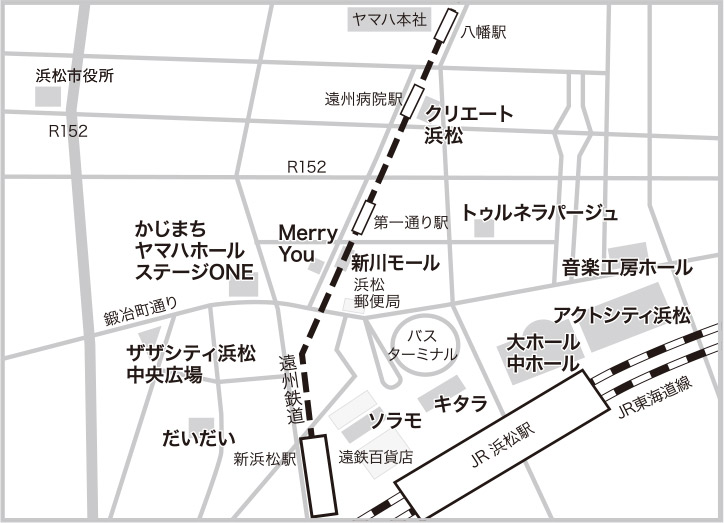 ストリートジャズフェスティバル会場地図